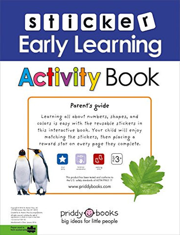Image of Sticker Early Learning: Activity Book: Reusable Stickers