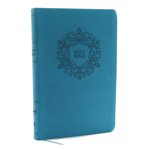 Image of NKJV, Value Thinline Bible, Large Print, Turquoise Leathersoft, Red Letter, Comfort Print: Holy Bible, New King James Version