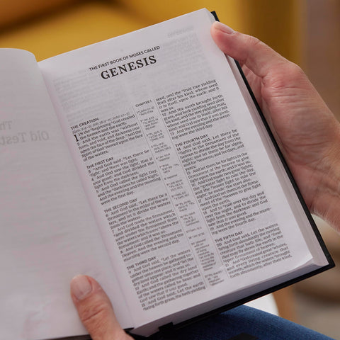 Image of KJV Holy Bible: Compact Bible with 43000 Center-Column Cross References Black Genuine Leather Red Letter Comfort Print: King James Version
