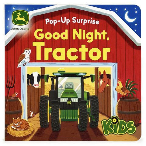 Image of JOHN DEERE KIDS GOOD NIGHT TRACTOR ON THE FARM: DELUXE LIFT-A-FLAP & POP-UP SURPRISE BOARD BOOK, AGES 2-6
