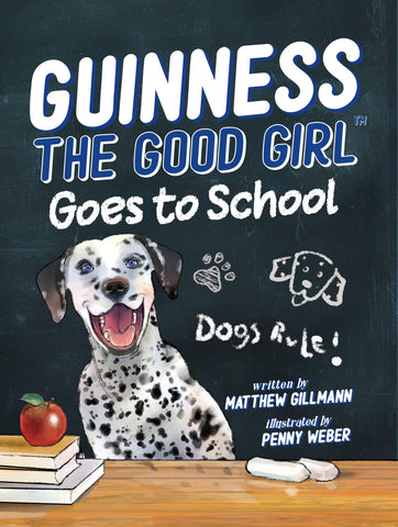 Image of GUINNESS THE GOOD GIRL GOES TO SCHOOL (LARGE 8.5 " BY 11" HARDCOVER WITH THICK 135 LB. PAGES AND DUST JACKET) (G3 BOOK SERIES)