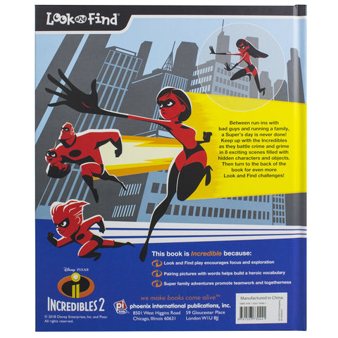 Image of Disney Pixar - Incredibles 2 Look and Find - PI Kids