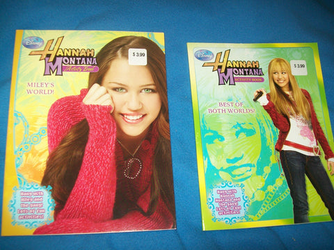 Image of Disney Hannah Montana Activity Book Set: Miley's World and Best of Both World's
