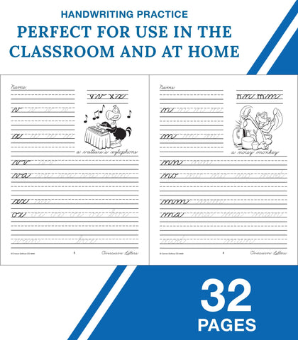 Image of Carson Dellosa Beginning Cursive Handwriting Workbook, Traditional Writing Book With Number and Letter Tracing and Sight Words Practice, Classroom or Homeschool Curriculum (Traditional Handwriting)