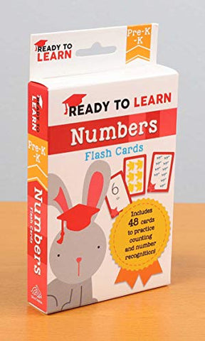 Image of Ready to Learn: Pre-K-K Numbers Flash Cards: Includes 48 Cards to Practice Counting and Number Recognition!