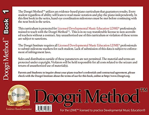 Image of THE DOOGRI METHOD(TM) PIANO CURRICULUM