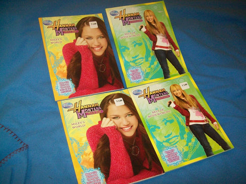 Image of Disney Hannah Montana Activity Book Set: Miley's World and Best of Both World's
