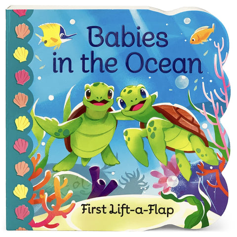 Image of BABIES IN THE OCEAN- A FIRST LIFT-A-FLAP BOARD BOOK FOR BABIES AND TODDLERS (BABIES LOVE)