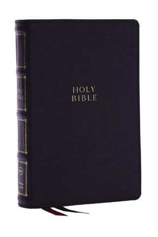 Image of KJV Holy Bible: Compact Bible with 43000 Center-Column Cross References Black Genuine Leather Red Letter Comfort Print: King James Version
