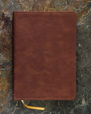 Image of ESV Thompson Chain-Reference Bible Leathersoft Brown Red Letter Thumb Indexed