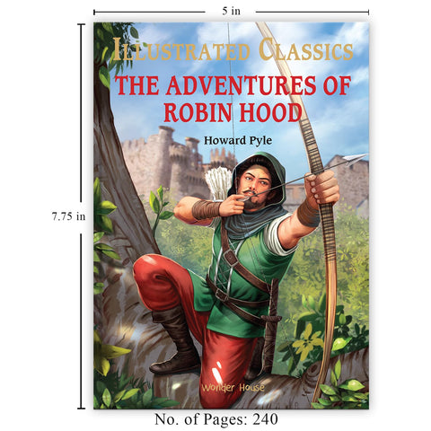 Image of ILLUSTRATED CLASSICS - THE ADVENTURES OF ROBIN HOOD: ABRIDGED NOVELS WITH REVIEW QUESTIONS