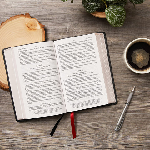 Image of KJV Holy Bible: Large Print Single-Column with 43,000 End-of-Verse Cross References, Pink Leathersoft, Personal Size, Red Letter, Comfort Print: King James Version