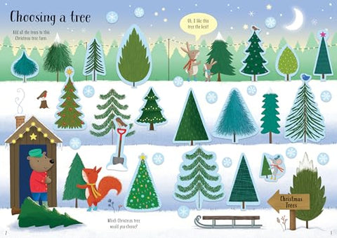 Image of SPARKLY CHRISTMAS TREES: A FESTIVE CHRISTMAS CREATIVITY INSPIRATION WITH SPARKLY STICKERS, ENCHANTING SCENES, AND FRIENDLY ANIMAL CHARACTERS FOR KIDS (SPARKLY STICKER BOOKS)