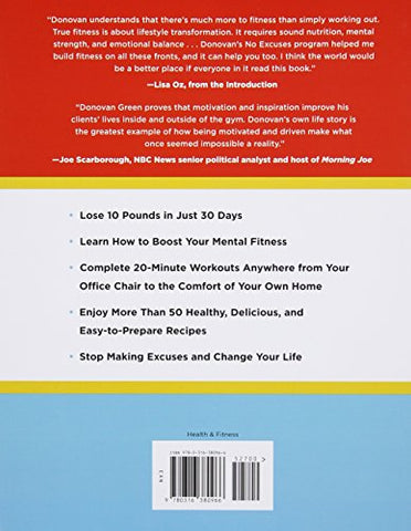 Image of No Excuses Fitness: The 30-Day Plan to Tone Your Body and Supercharge Your Health