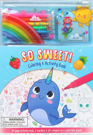 So Sweet! Coloring & Activity Book (Marker Pouch)