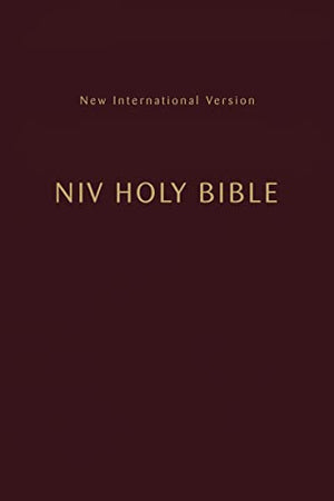 NIV, Holy Bible, Compact, Paperback, Burgundy, Comfort Print