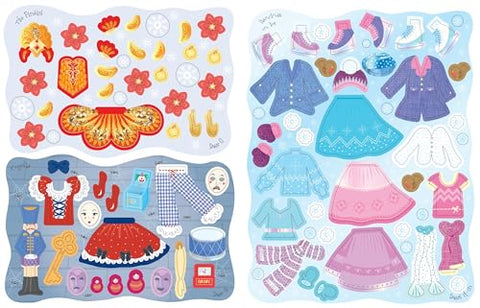 Image of STICKER DOLLY DRESSING CHRISTMAS: A FESTIVE CHRISTMAS DRESS-UP ADVENTURE WITH GLAMOROUS BALLS, ICE SKATING, BALLET, CARRIAGE RIDES AND MORE IN THE BESTSELLING STICKER DOLLY DRESSING SERIES