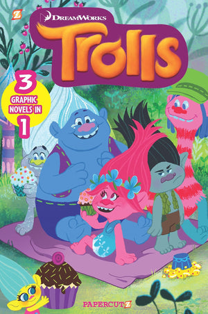 Trolls 3-in-1 #1: Hugs & Friends, Put Your Hair in the Air, Party With The Bergens