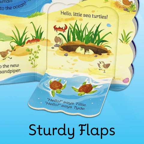 Image of BABIES IN THE OCEAN- A FIRST LIFT-A-FLAP BOARD BOOK FOR BABIES AND TODDLERS (BABIES LOVE)
