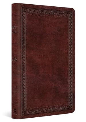 ESV THINLINE BIBLE (TRUTONE, MAHOGANY, BORDER DESIGN)