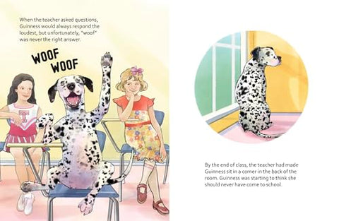 Image of GUINNESS THE GOOD GIRL GOES TO SCHOOL (LARGE 8.5 " BY 11" HARDCOVER WITH THICK 135 LB. PAGES AND DUST JACKET) (G3 BOOK SERIES)