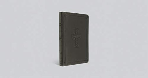 Image of ESV THINLINE BIBLE (TRUTONE CHARCOAL, CELTIC CROSS DESIGN)