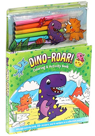 Image of Dino-Roar! Coloring & Activity Book (Marker Pouch)