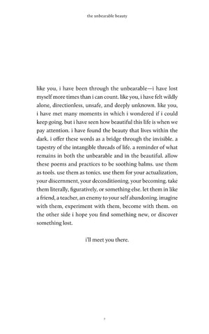Image of The Unbearable Beauty: Poems and Practices for Being Alive