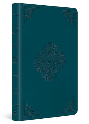 ESV THINLINE BIBLE (TRUTONE, DEEP TEAL, ROTUNDA DESIGN)