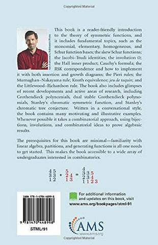 Image of An Introduction to Symmetric Functions and Their Combinatorics (Student Mathematical Library) (Student Mathematical Library, 91)