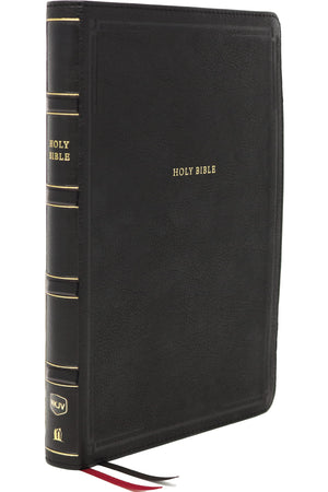 NKJV Deluxe End-of-Verse Reference Bible Personal Size Large Print Leathersoft Black Red Letter Comfort Print: Holy Bible New King James Version