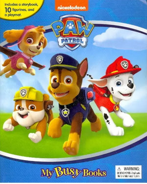Paw Patrol My Busy Books - Storybook, 10 figurines, playmat 2019