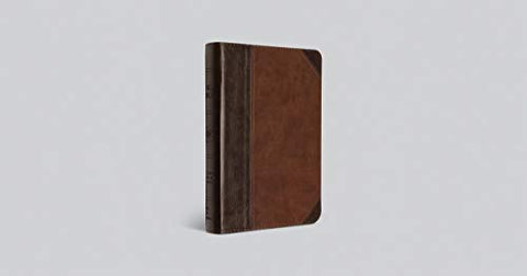 Image of ESV LARGE PRINT COMPACT BIBLE (TRUTONE, BROWN/WALNUT, PORTFOLIO DESIGN)
