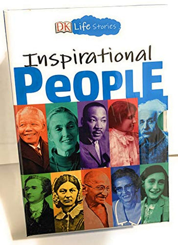 Image of Life Stories Inspirational People 10 Books Collection with Bookmarks and a Fun write-On Poster: Mandela, Goodall, Hamilton, Johnson, Gandhi, Keller, Nightingale, Einstein, King Jr, & Frank