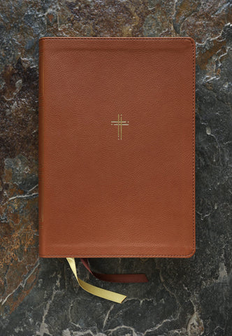 Image of NASB Thompson Chain-Reference Bible Leathersoft Brown 1995 Text Red Letter Comfort Print