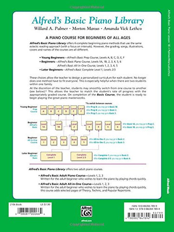 Image of Alfred's Basic Piano Library Lesson Book, Bk 1B (Alfred's Basic Piano Library, Bk 1B)