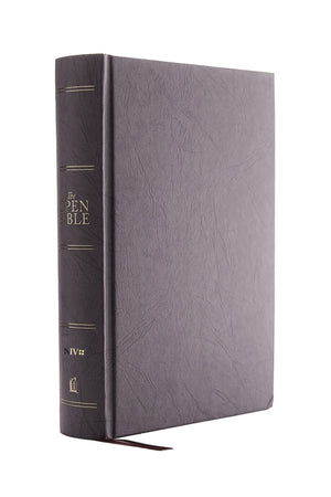 NIV Open Bible Hardcover Gray Red Letter Comfort Print: Complete Reference System