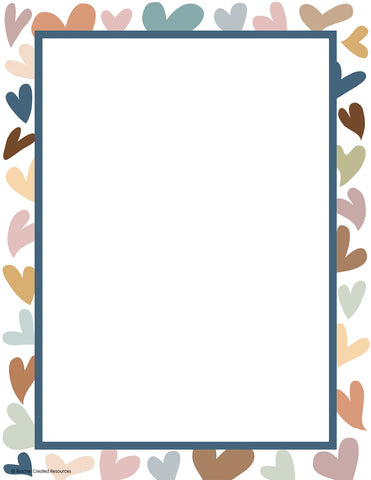 Image of Teacher Created Resources Everyone is Welcome Hearts Computer Paper, 50 Sheets