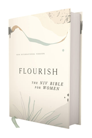Image of Flourish: The NIV Bible for Women, Hardcover, Multi-color/Cream, Comfort Print