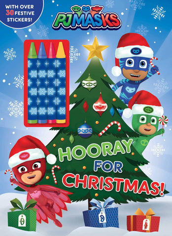 Image of PJ Masks: Hooray for Christmas! (Coloring & Activity with Crayons)