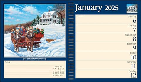 Image of JOHN SLOANE'S COUNTRY SEASONS 12-MONTH 2025 MONTHLY/WEEKLY PLANNER CALENDAR