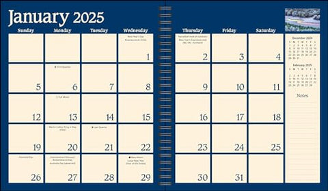 Image of JOHN SLOANE'S COUNTRY SEASONS 12-MONTH 2025 MONTHLY/WEEKLY PLANNER CALENDAR