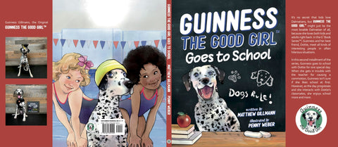 Image of GUINNESS THE GOOD GIRL GOES TO SCHOOL (LARGE 8.5 " BY 11" HARDCOVER WITH THICK 135 LB. PAGES AND DUST JACKET) (G3 BOOK SERIES)