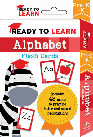 Ready to Learn: Pre-K-K Alphabet Flash Cards: Includes 48 Cards to Practice Letter and Sound Recognition!