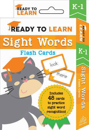 Ready to Learn: K-1 Sight Words Flash Cards: Includes 48 Cards to Practice Sight Word Recognition!