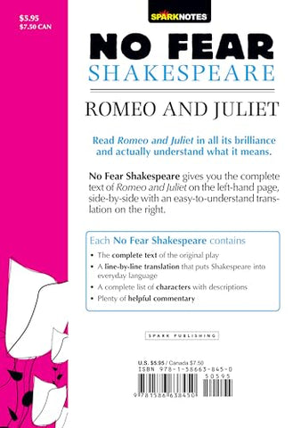 Image of ROMEO AND JULIET: NO FEAR SHAKESPEARE SIDE-BY-SIDE PLAIN ENGLISH