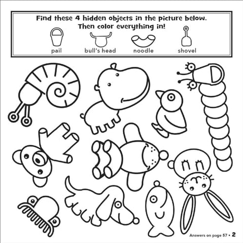 Image of Highlights: My First Hidden Pictures Carry-Along Coloring Set