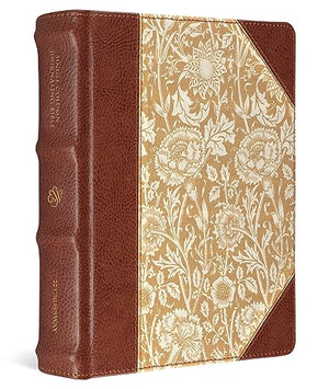 ESV LARGE PRINT SINGLE COLUMN JOURNALING BIBLE (CLOTH OVER BOARD, ANTIQUE FLORAL DESIGN)