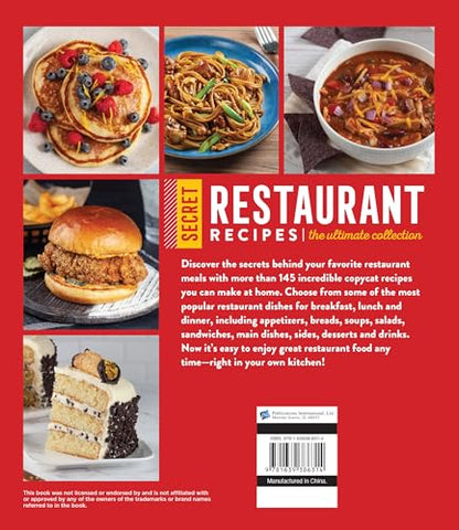 Image of SECRET RESTAURANT RECIPES: THE ULTIMATE COLLECTION (320 PAGES) (VOLUME 2)