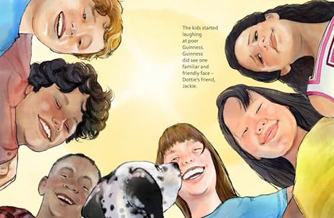 Image of GUINNESS THE GOOD GIRL GOES TO SCHOOL (LARGE 8.5 " BY 11" HARDCOVER WITH THICK 135 LB. PAGES AND DUST JACKET) (G3 BOOK SERIES)